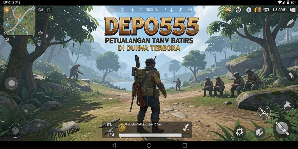 Screenshot gameplay DEPO555 yang menunjukkan dunia terbuka yang menakjubkan.