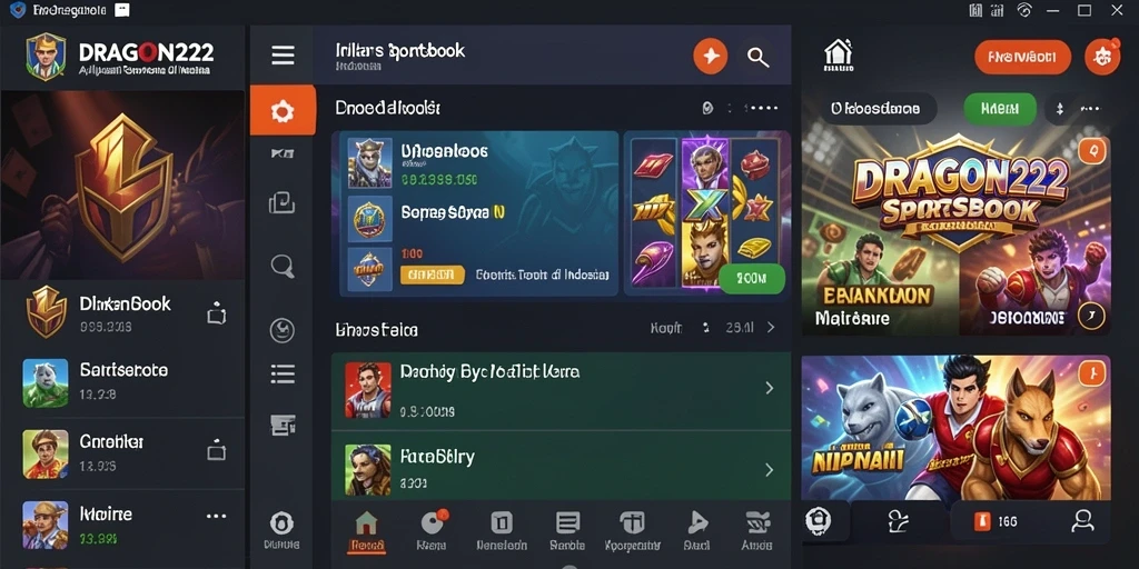 Tampilan gameplay menarik dari aplikasi Sportsbook DRAGON222.