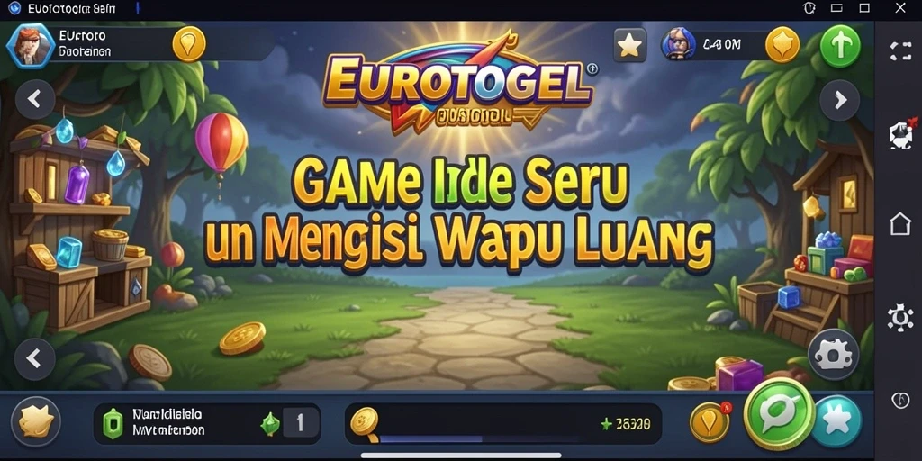 Tampilan gameplay Idle EUROTOGEL yang menarik dan santai.