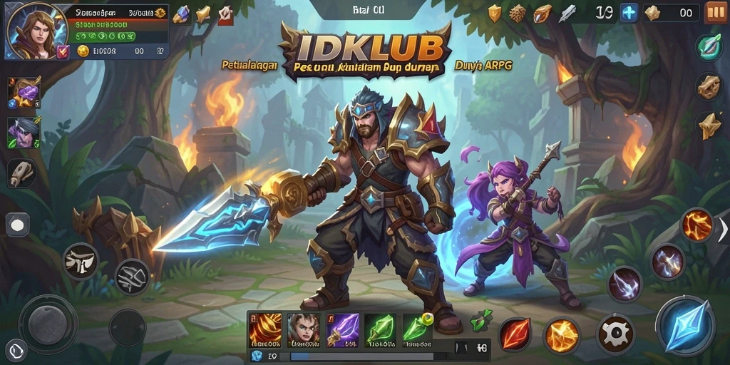 Tampilan gameplay ARPG yang mendebarkan di IDKLUB.