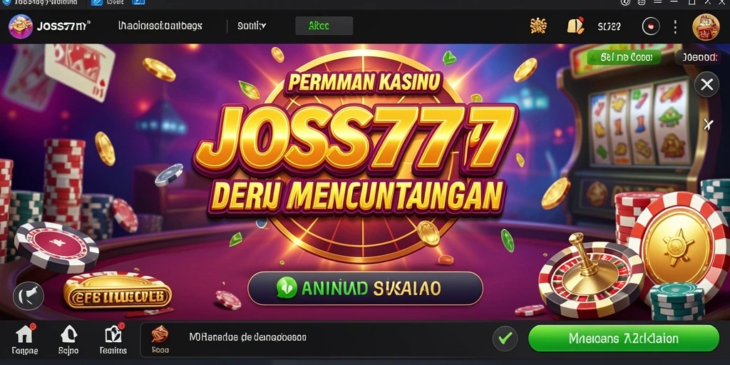 Tampilan gameplay JOSS777 yang seru dan menarik.