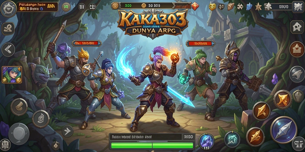 Tampilan gameplay ARPG KAKA303 yang mendebarkan dan seru.