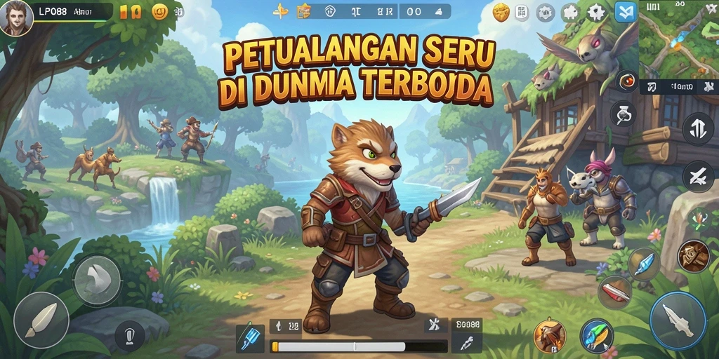 Tampilan screenshot gameplay LPO88 menampilkan dunia terbuka yang luas dan detail.