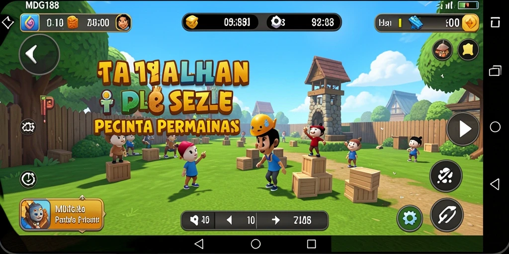 Tampilan gameplay MDG188 dengan variasi tantangan puzzle.