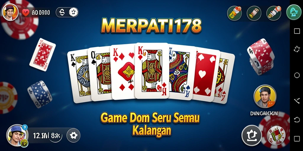 Gameplay seru MERPATI178 yang menampilkan domino dan interaksi pemain.