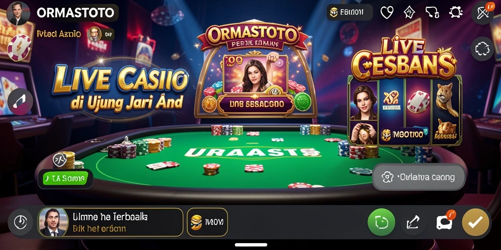 Tampilan gameplay menarik di ORMASTOTO dengan dealer langsung.