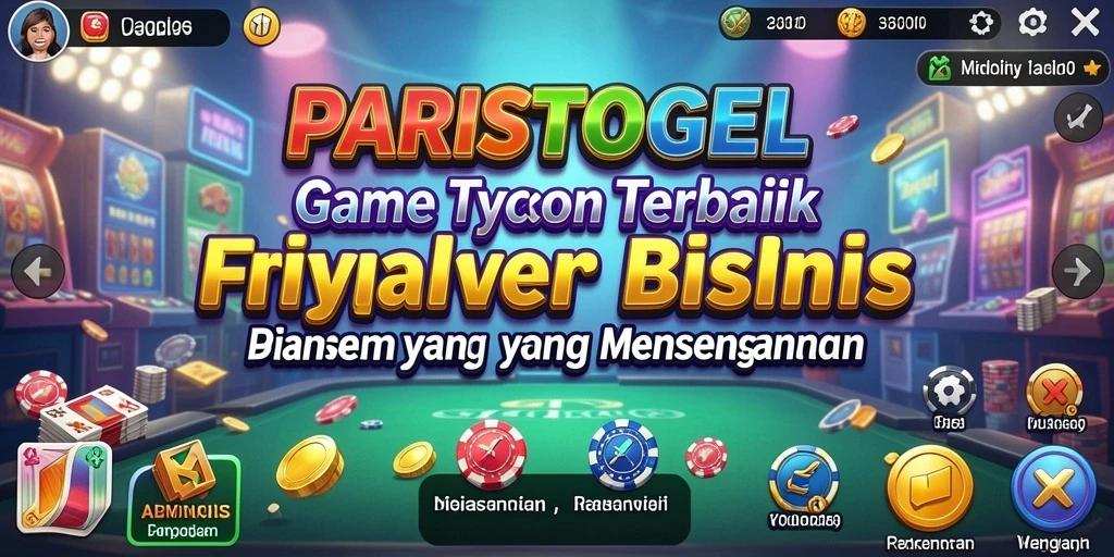 Screenshot gameplay PARISTOGEL menampilkan aksi manajerial yang seru.