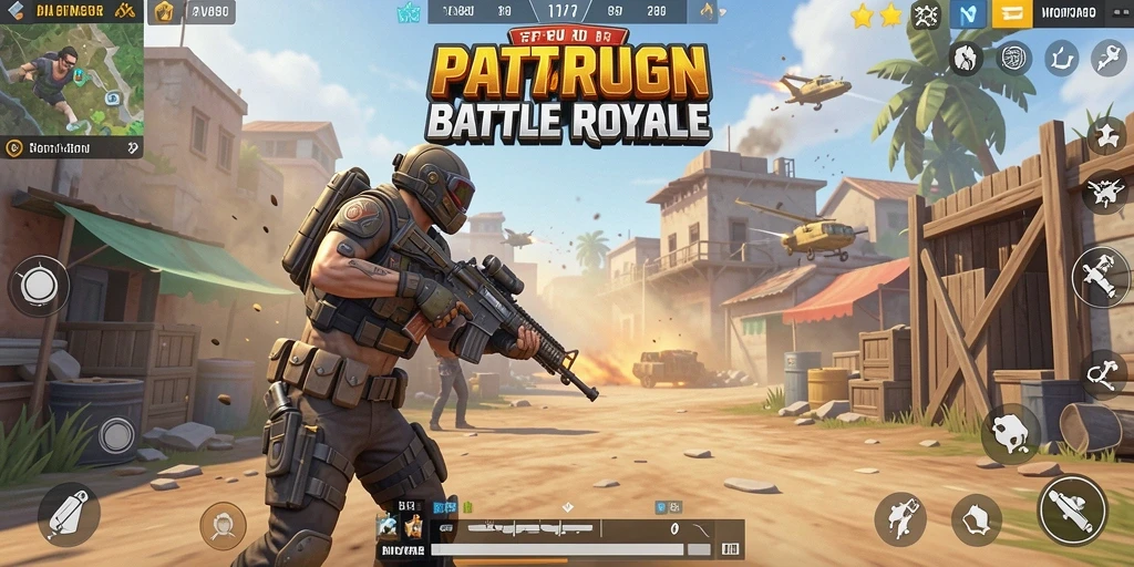 Screenshot PPV88 menampilkan aksi seru dalam gameplay Battle Royale.