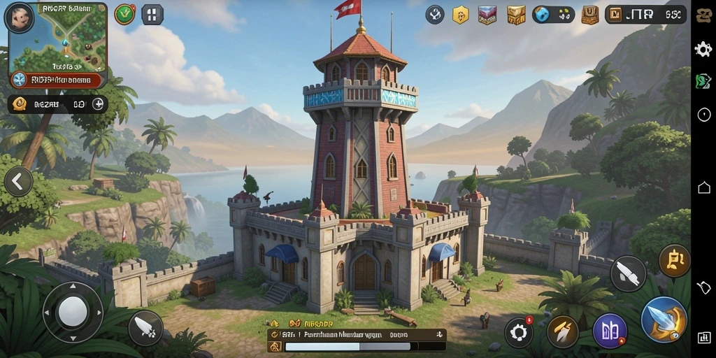 Tampilan menarik dari gameplay Tower Defense RP62RP yang mendebarkan.