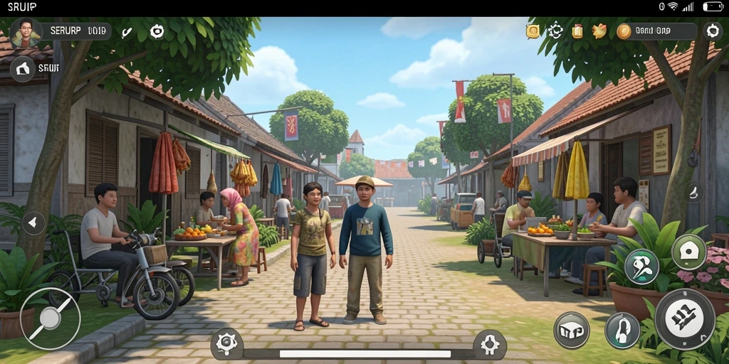 Tangkapan layar gameplay SERURP yang interaktif dan mengasyikkan.