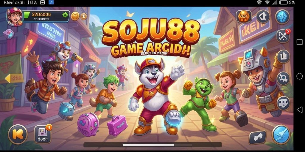Tampilan gameplay seru dalam SOJU88 yang penuh aksi.