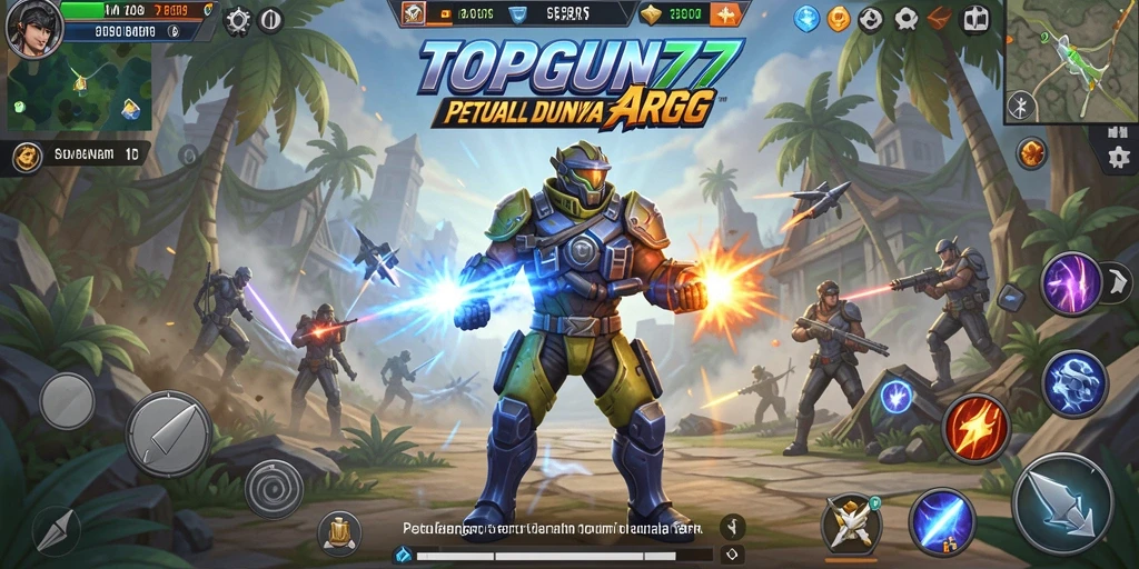 Tangkapan layar gameplay TOPGUN77 yang menunjukkan aksi mendebarkan.