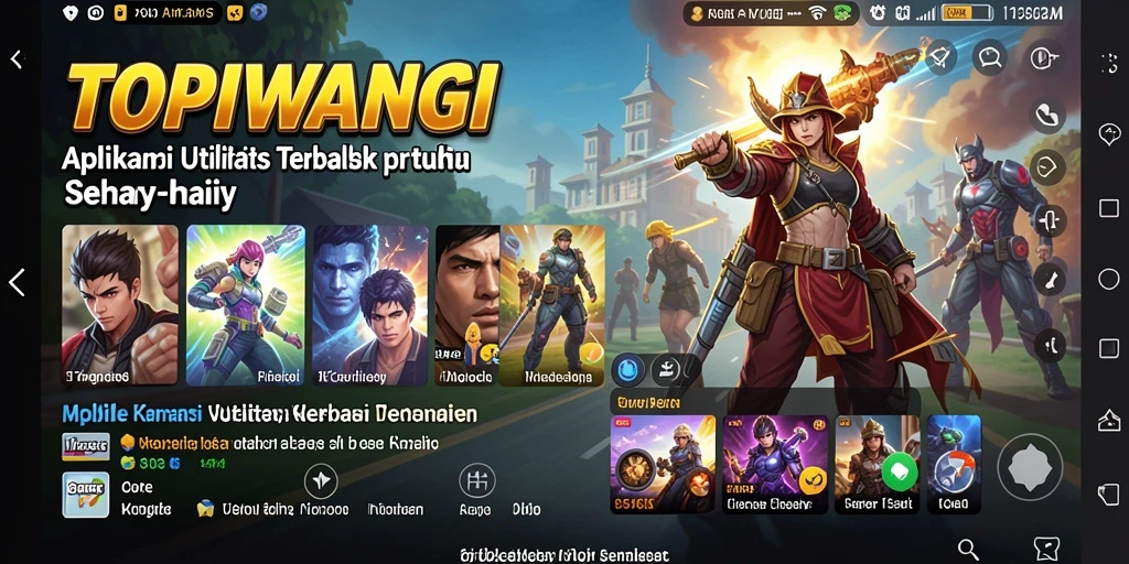 Screenshot utama menunjukkan antarmuka pengguna TOPIWANGI yang bersih dan intuitif.
