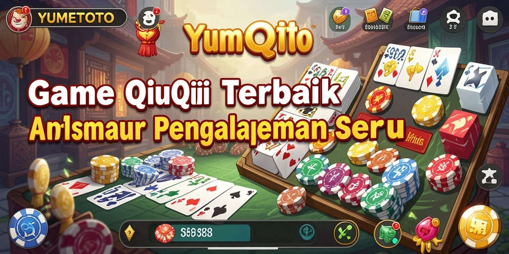 Tampilan gameplay seru dari YUMETOTO dengan kartu QiuQiu.